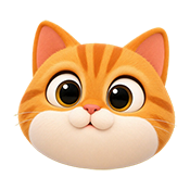 A curious orange cat